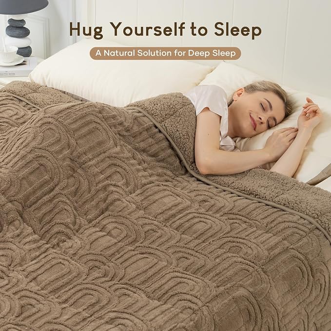 Cottonblue Jacquard Weighted Blanket - Image 2