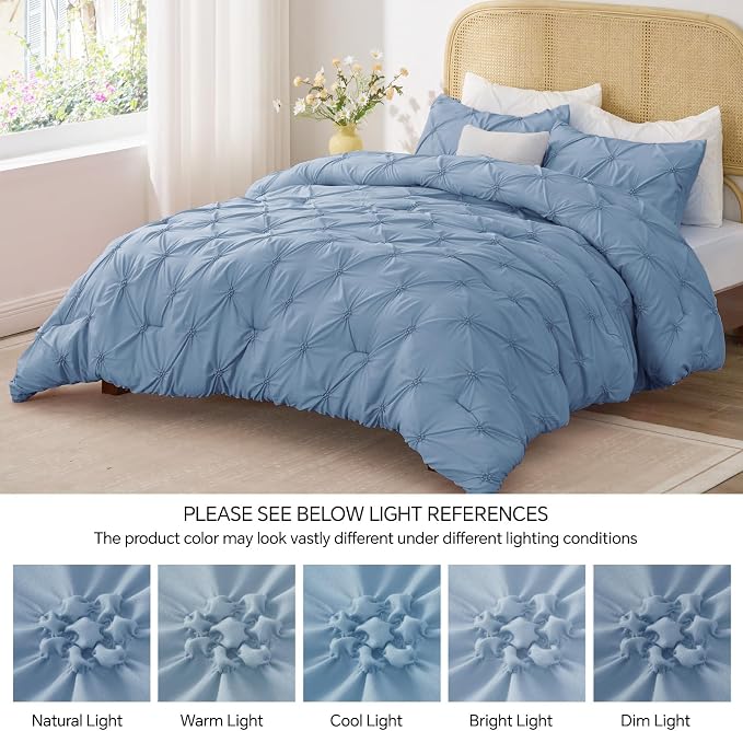 BEDELITE Cornflower Blue Twin Comforter Set - Image 7