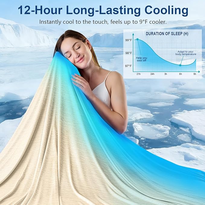KMUSET Cooling Blanket Twin XL, Double Sided Summer Cooling Blankets - Image 2