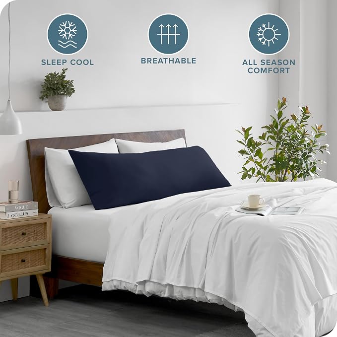 Bare Home Microfiber Body Pillow Cover - Image 2