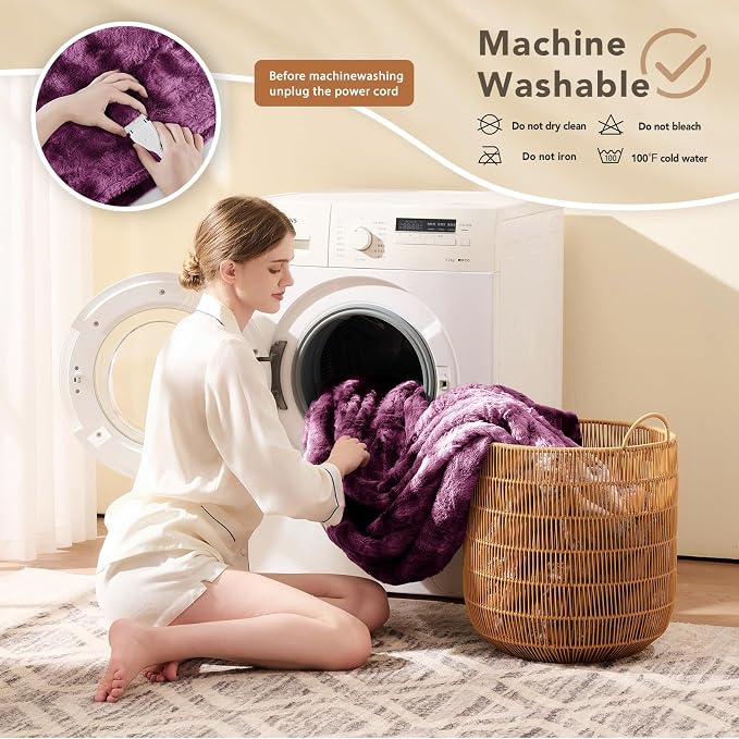 Homemate Electric Heated Blanket Queen Size - Image 7