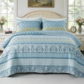 GOONE Queen Quilt Set 90"x90", Lightweight Washed Coverlet, Reversible Spring & by GOONE