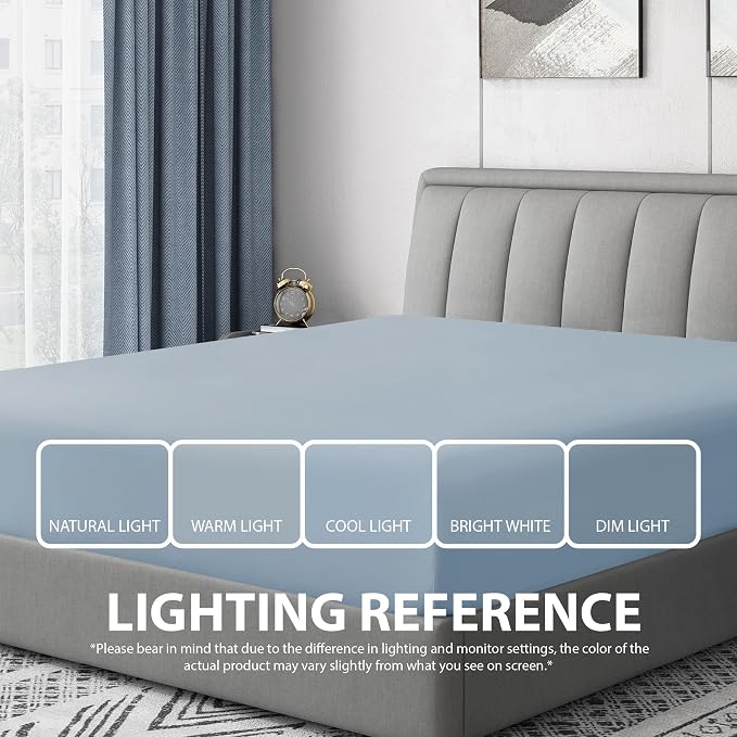 Cathay Home Full Fitted Sheet - Image 5