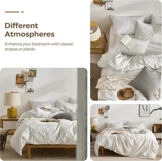 JELLYMONI Striped Duvet Cover Set - Image 5