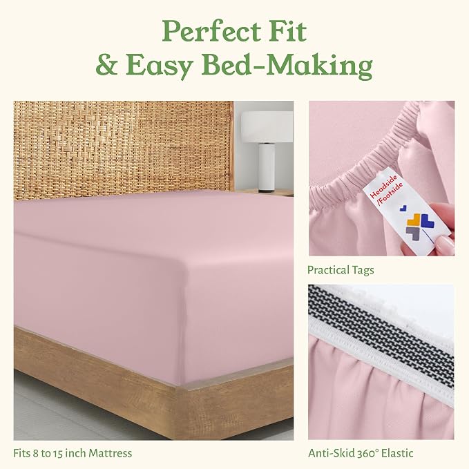 California Design Den King Size Fitted Sheet Only - Image 6