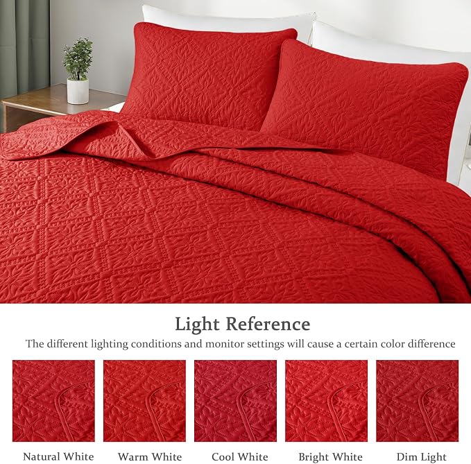 Exclusivo Mezcla Twin Quilt Bedding Set, Lightweight Soft Bedspreads Coverlets - Image 3