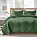 FLYMME Queen Quilt Bedding Set Olive Green Lightweight Bedspreads Full Size by FLYMME