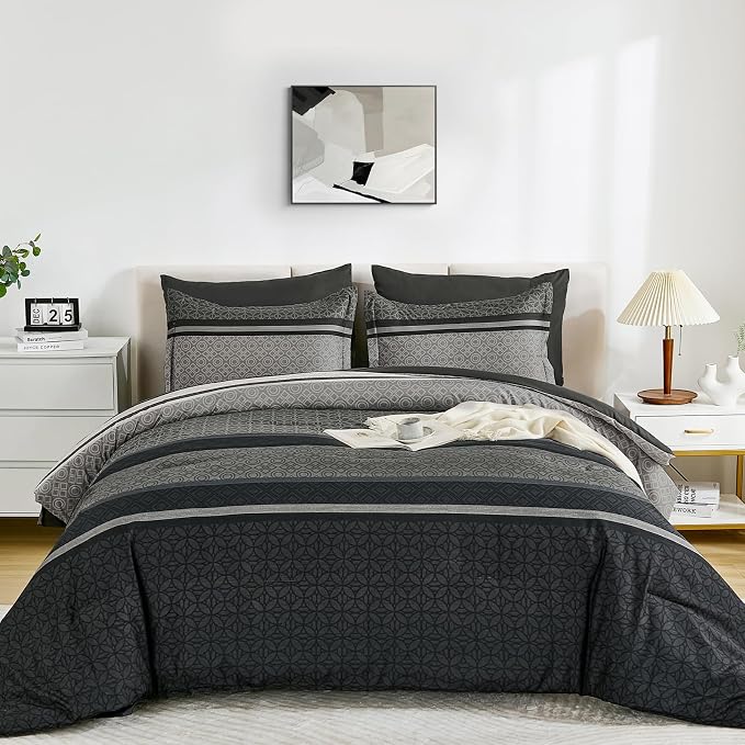 WONGS BEDDING Twin Comforter Set 6 Pieces, Soft Lightweight Micorfiber Bedding - Image 3