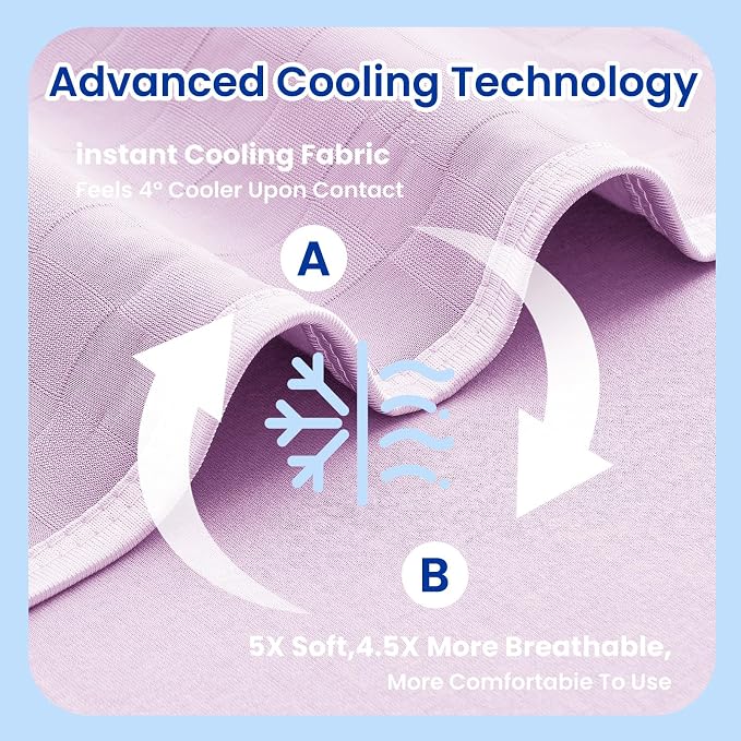 Topcee Cooling Blanket Queen Size- 90"x90" Summer Cooling Throw Blanket - Image 5