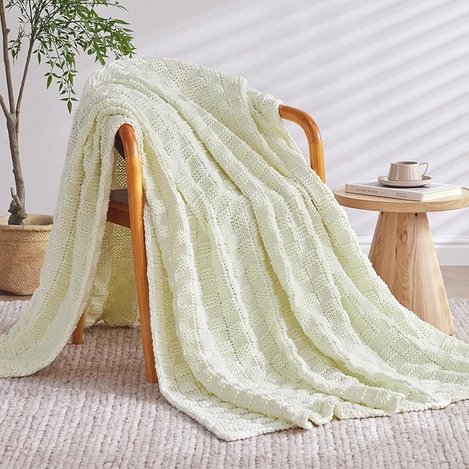 Knitted Weighted Blanket for Adult, No Beads Heavy Blanket 60” x 80'' 20lbs - Image 2