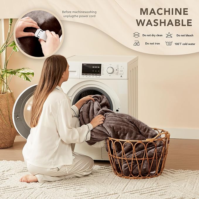 Homemate Electric Heated Blanket Twin - Image 7