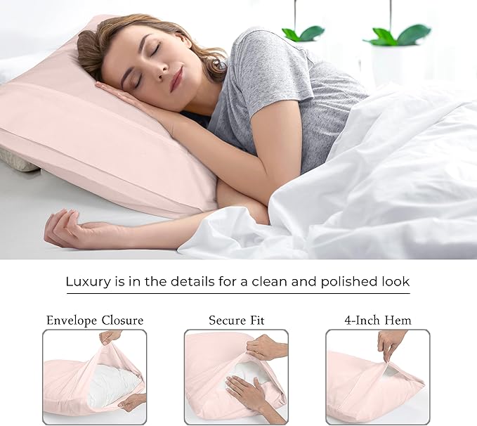 Royale Linens Queen Pillowcase Set of 2 - Image 7