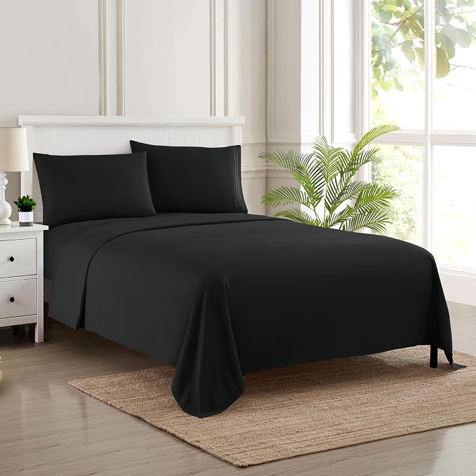 Queen Size Bed Sheets by SweetHomeCollection