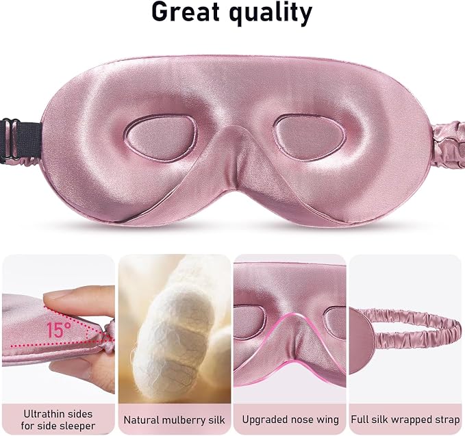 LitBear 100% 22 Momme Mulberry Silk Sleep Mask - Image 6