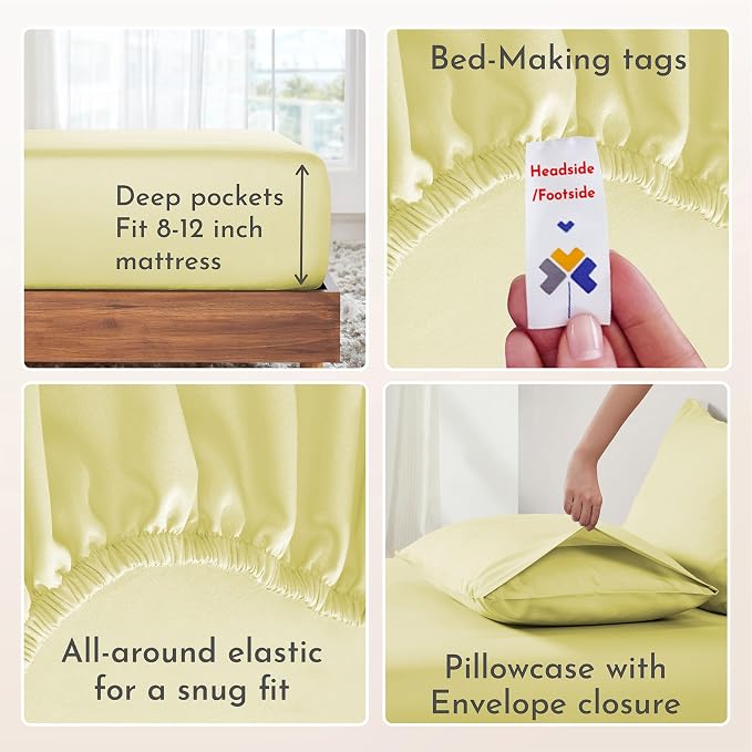 California Design Den Twin Size Sheets Set - Image 5
