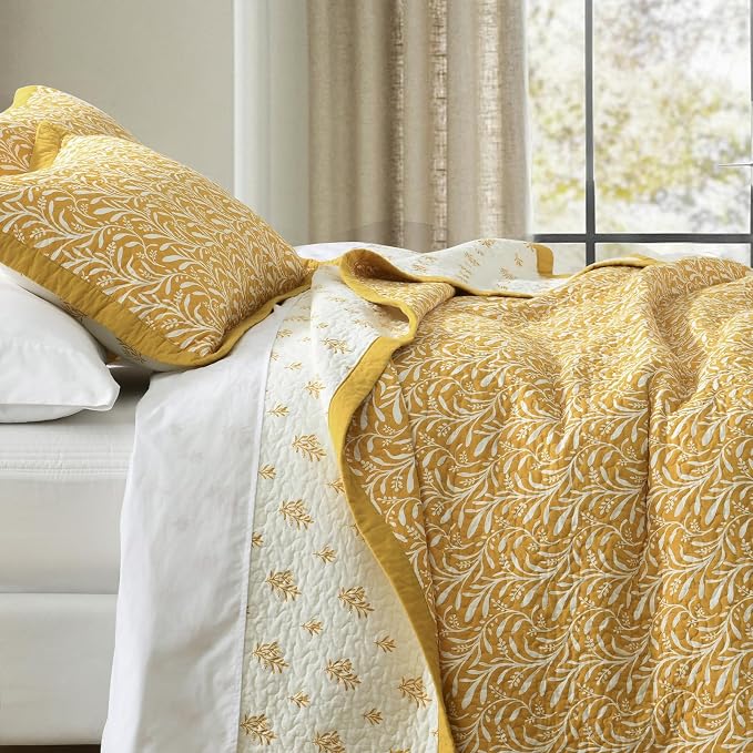 SahSahCasa Quilt Set Queen Size, 100% Cotton Quilt Bedding Set Bedspread - Image 3