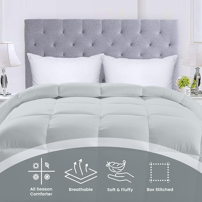 Utopia Bedding Comforters Queen Size, All Season Duvet Insert, Down Alternative - Image 3