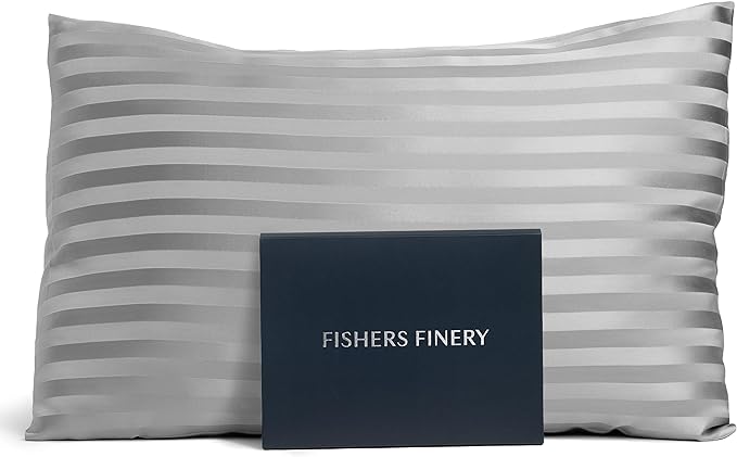 Fishers Finery 25mm 100% Pure Mulberry Silk Pillowcase by FishersFinery