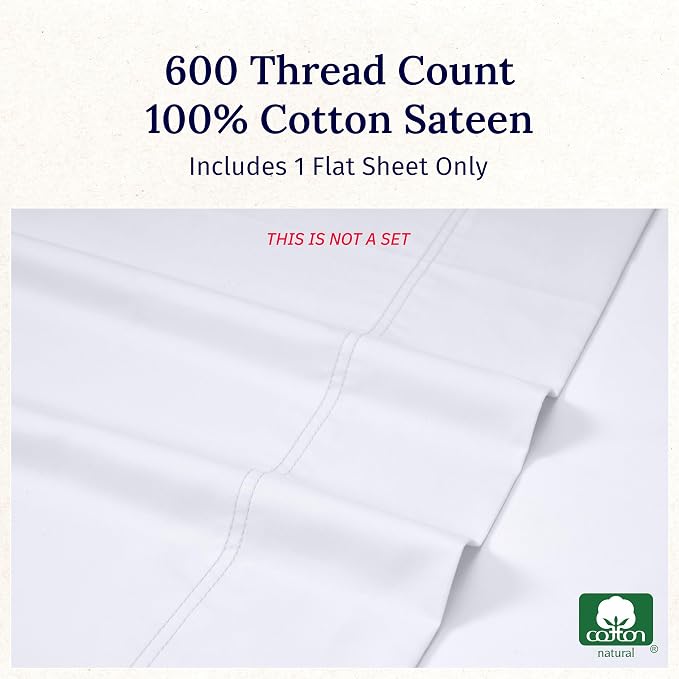 100% Cotton Flat Sheet - Image 5