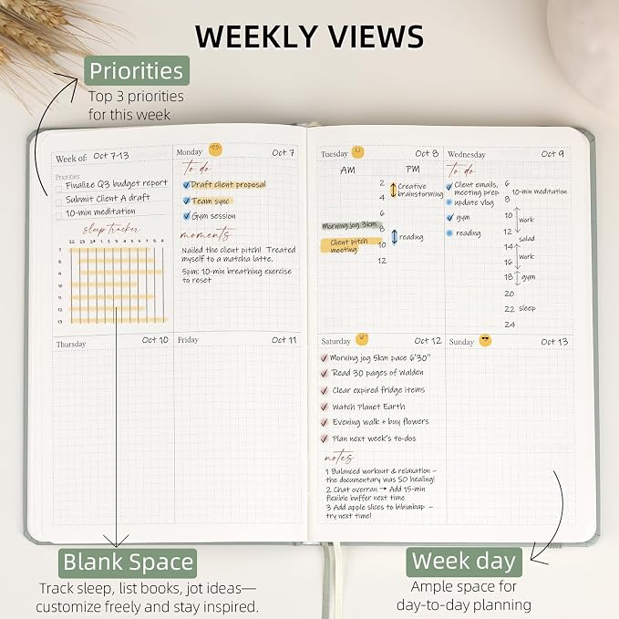 2026 Planner - Undated Monthly, Weekly & Daily Planner - Image 4