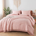 Andency Pink Comforter Set Queen Size by Andency
