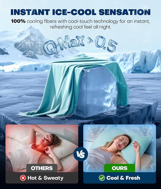 Ultra-Chill Cooling Pillowcase Set of 2 - Image 2