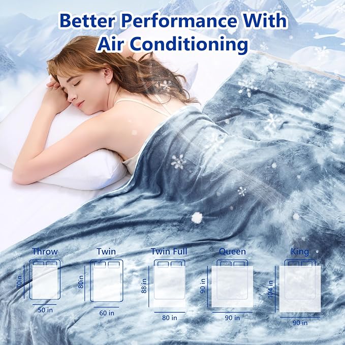 Topcee Cooling Throw Blanket for Hot Sleepers, Arc-Chill Q-Max >0.5 Cool Fiber - Image 7
