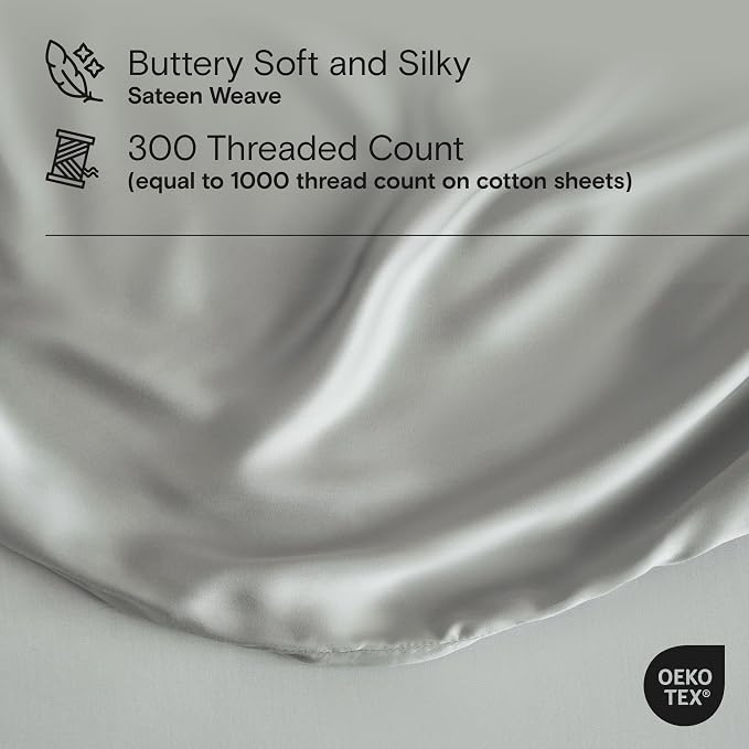 DOZ Sheet Set, 100% Viscose derived from Bamboo, Organically Grown, Buttery Soft - Image 3