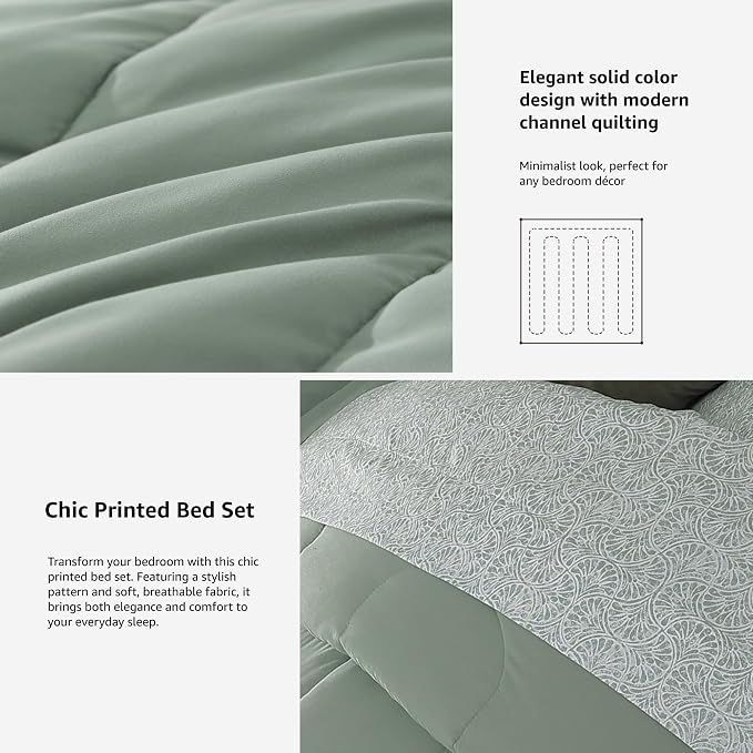 Monbix Queen Comforter Set - Image 5