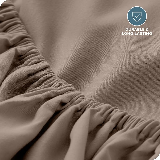 Bare Home Fitted Bottom Sheet Short Queen Size - Image 5