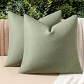 MIULEE Pack of 2 Decorative Outdoor Solid Waterproof Throw Pillow Covers Spring by MIULEE