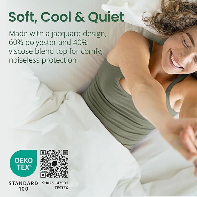 SafeRest Sleepure Waterproof Mattress Protector King Size - Image 5