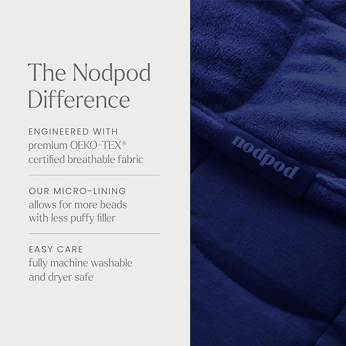 nodpod Body 6.5lb Patented Compact Weighted Blanket I Perfect - Image 6