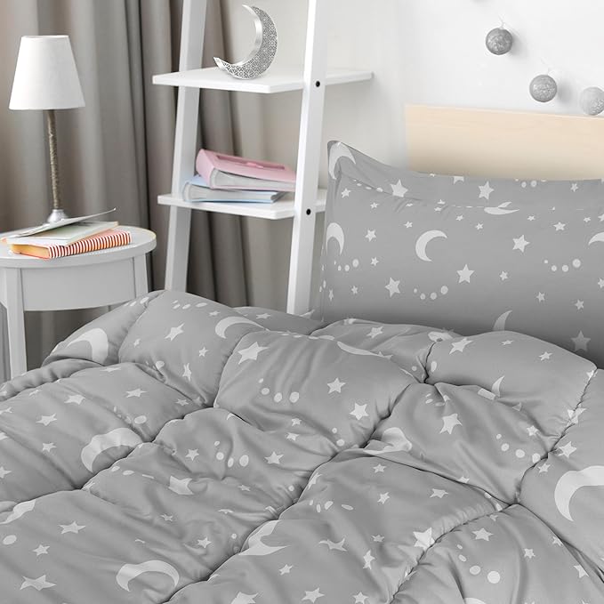 Utopia Bedding Moon Star Kids Comforter Set - Image 3