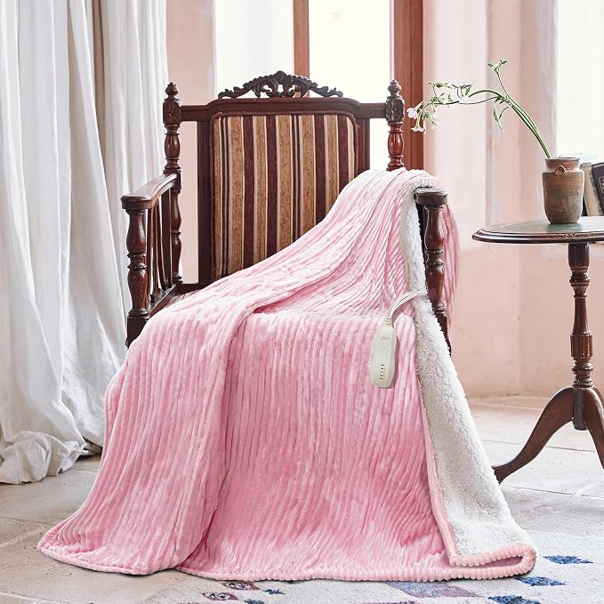 Texciting Heated Blanket Electric Blanket Throw 50”X60”-Heating Throw - Image 2