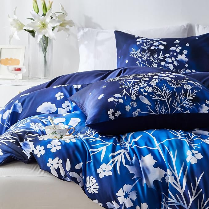 Cupocupa Duvet Cover King Size Set Boho Floral Pattern King Duvet Cover Set - Image 5