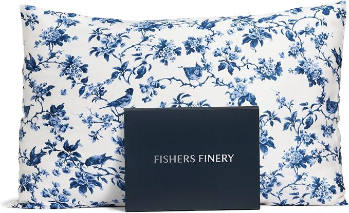 Fishers Finery 25mm 100% Pure Mulberry Silk Pillowcase by FishersFinery