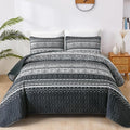 WONGS BEDDING Boho King Quilt Set, Lightweight Bed Decor Bedspread by WONGSBEDDING
