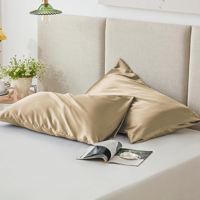 Love's cabin Satin Pillowcase Set of 2 Standard Size 20x26, Cooling Pillow - Image 5