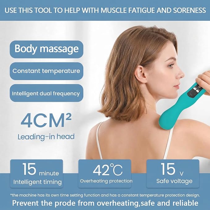 Portable Home Ultrasound Therapy Machine, Rapid Release Therapy Massager Deep - Image 2