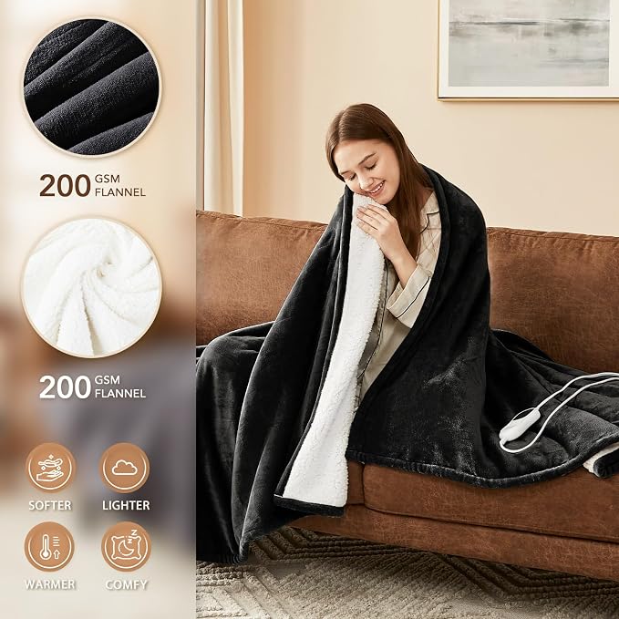 Homemate Electric Heated Blanket King Size - Image 2