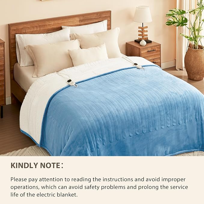 Homemate Electric Heated Blanket Full Size - Image 8