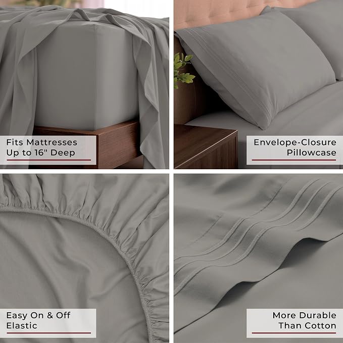 Mellanni California King Sheets Set - Image 5