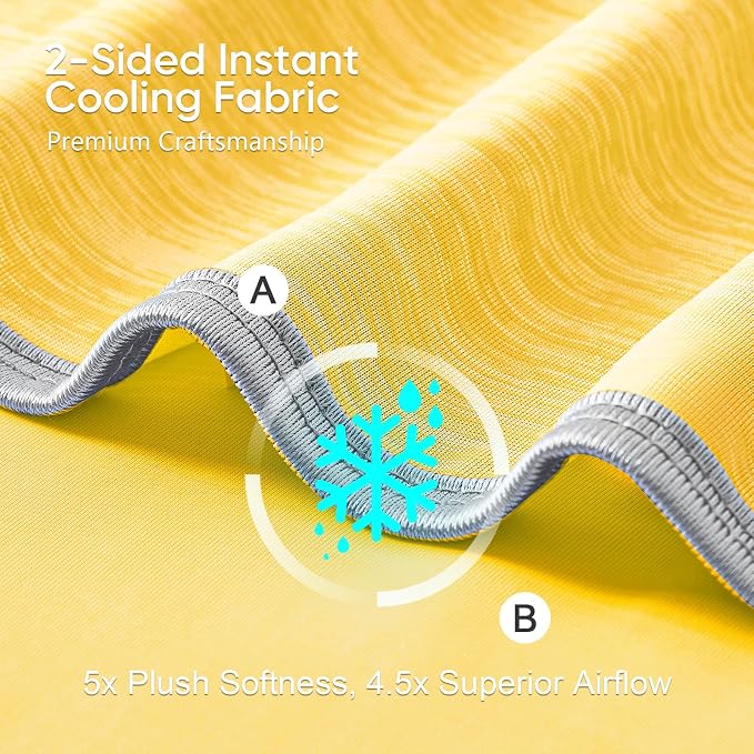 KMUSET Cooling Blanket Twin Size, Lightweight & Breathable Cooling Blanket - Image 3