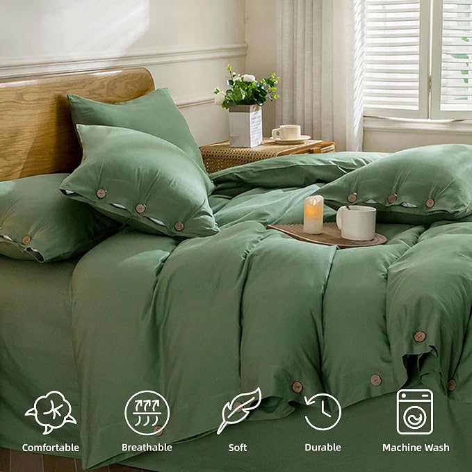 JELLYMONI Cotton Duvet Cover Super Queen Size - Image 4