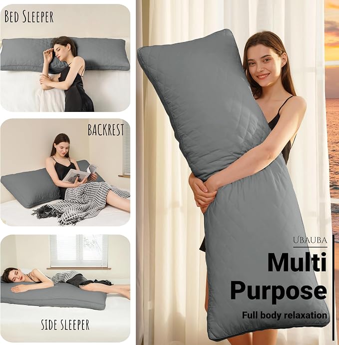 Ubauba Memory Foam Body Pillow, Full Large Body Pillows - Image 4