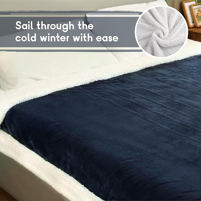 Heated Blanket Electric Blanket Queen Size 84''x90'' - Image 5