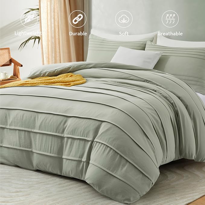 Oli Anderson Mist Sage Duvet Cover King Size - Image 2