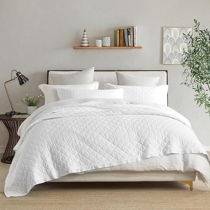 SahSahCasa Quilt Set Queen Size, 100% Cotton Quilt Bedding Set Bedspread - Image 9