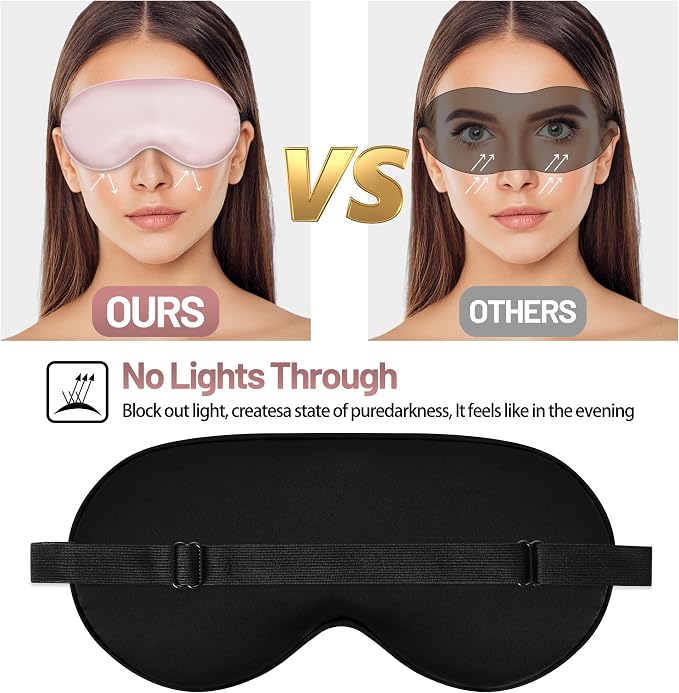 Sleep Mask, Silk Eye Mask for Sleeping - Image 4